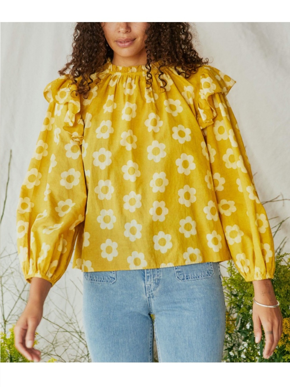 CHRISTY DAWN Alexandra blouse in sunshine daisy - Picture 2 of 12